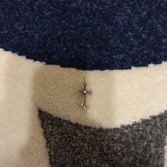 Chrome Hearts Cross With Blue Stones pendant - Picture 2 of 2